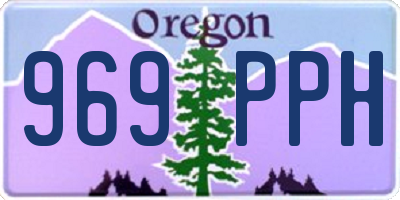 OR license plate 969PPH