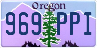 OR license plate 969PPI