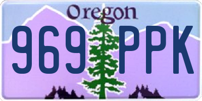 OR license plate 969PPK