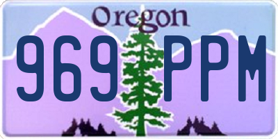 OR license plate 969PPM