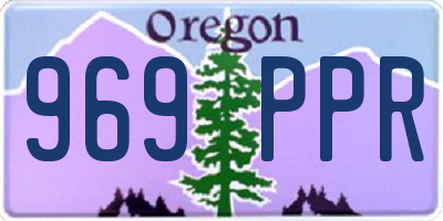 OR license plate 969PPR