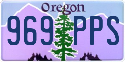 OR license plate 969PPS