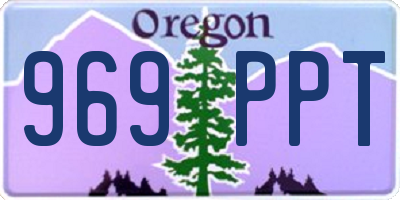 OR license plate 969PPT