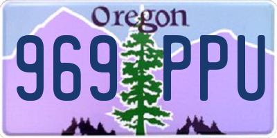 OR license plate 969PPU