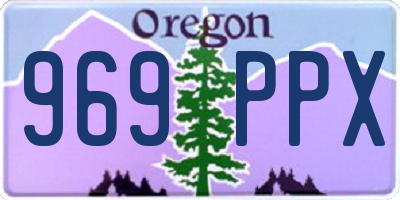 OR license plate 969PPX