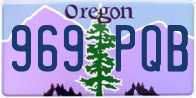 OR license plate 969PQB
