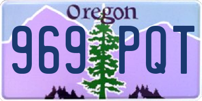 OR license plate 969PQT