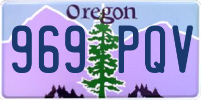 OR license plate 969PQV