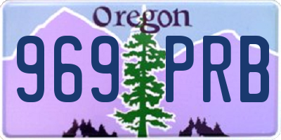 OR license plate 969PRB