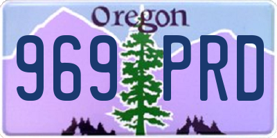 OR license plate 969PRD