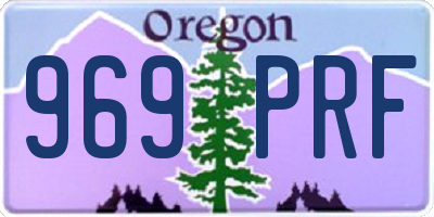 OR license plate 969PRF