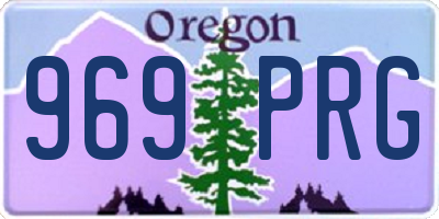 OR license plate 969PRG