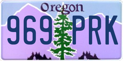 OR license plate 969PRK