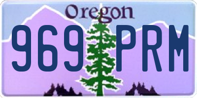 OR license plate 969PRM