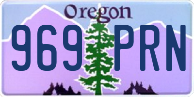 OR license plate 969PRN
