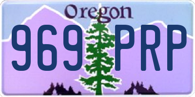 OR license plate 969PRP