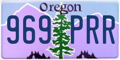 OR license plate 969PRR