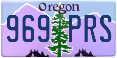 OR license plate 969PRS
