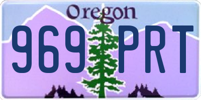 OR license plate 969PRT