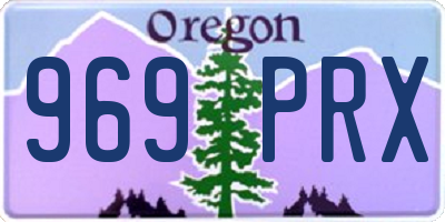 OR license plate 969PRX