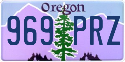 OR license plate 969PRZ
