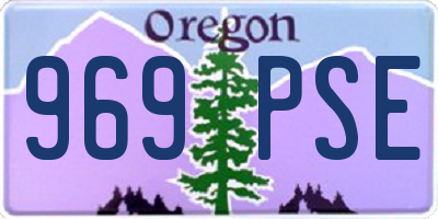 OR license plate 969PSE