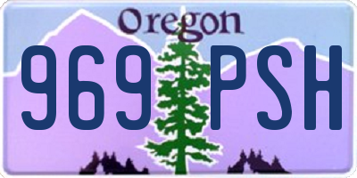 OR license plate 969PSH