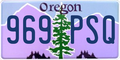 OR license plate 969PSQ
