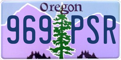 OR license plate 969PSR