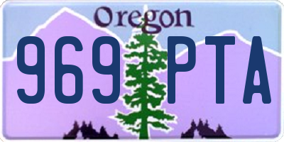 OR license plate 969PTA