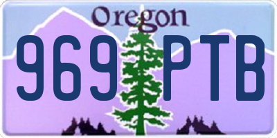 OR license plate 969PTB