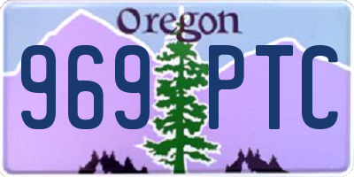 OR license plate 969PTC