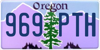 OR license plate 969PTH