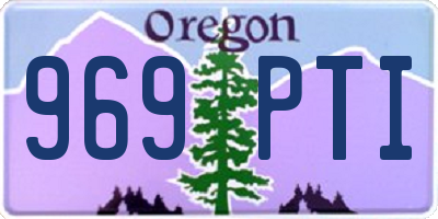 OR license plate 969PTI