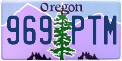 OR license plate 969PTM
