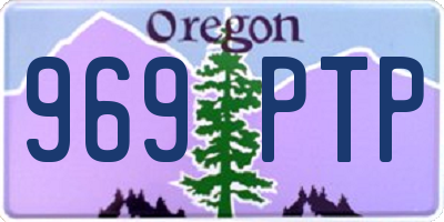 OR license plate 969PTP