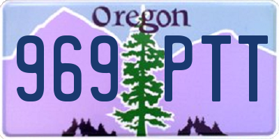OR license plate 969PTT