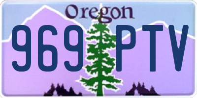 OR license plate 969PTV