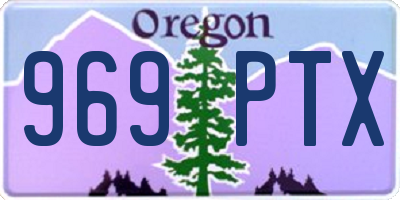 OR license plate 969PTX