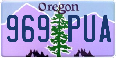 OR license plate 969PUA