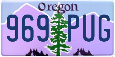OR license plate 969PUG