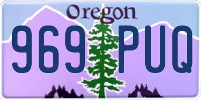 OR license plate 969PUQ