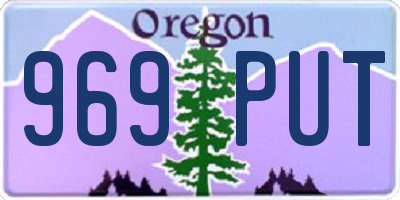 OR license plate 969PUT