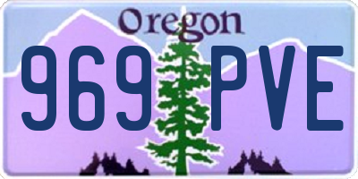 OR license plate 969PVE