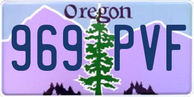 OR license plate 969PVF