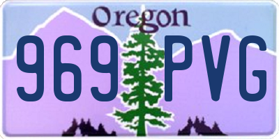 OR license plate 969PVG