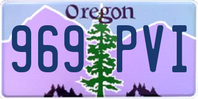 OR license plate 969PVI