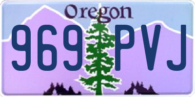 OR license plate 969PVJ