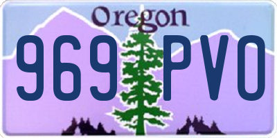 OR license plate 969PVO