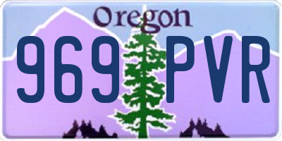 OR license plate 969PVR